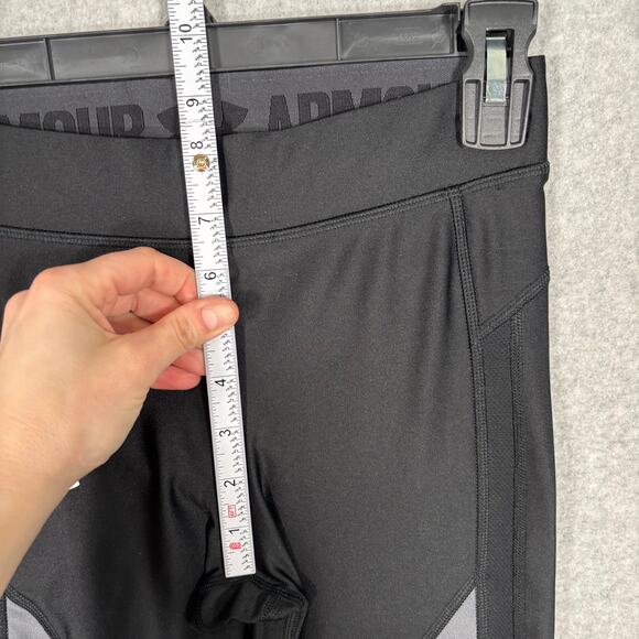 Under Armour Leggings Womens Small Heat Gear Compression 7/8 Ankle Running 23" - Picture 6 of 11